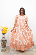MANGAI Rayon Frock Nighties | Front Open Lengthy Zipper Comforts Feeding | Fancy Double Layered Sleeve's | Post & Pre Pregnancy's and Casual Wear | Side Pocket |Versatile Rayon Frock Night Gown's for Stylish Women's (RFF)