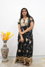 MANGAI Rayon Frock Nighties | Front Open Lengthy Zipper Comforts Feeding | Fancy Double Layered Sleeve's | Post & Pre Pregnancy's and Casual Wear | Side Pocket |Versatile Rayon Frock Night Gown's for Stylish Women's (RFF)