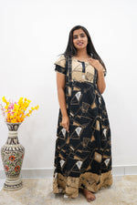 MANGAI Rayon Frock Nighties | Front Open Lengthy Zipper Comforts Feeding | Fancy Double Layered Sleeve's | Post & Pre Pregnancy's and Casual Wear | Side Pocket |Versatile Rayon Frock Night Gown's for Stylish Women's (RFF)