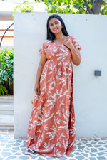 Stylish Alpine 3 Layer Frock Model Nighties| Fancy Sleeves & Neck Pattern| Side Pocket with Back Tie Rope | Perfect Nightwear Trendy Women's (AFK)