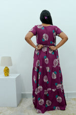 Stylish Alpine 3 Layer Frock Model Nighties| Fancy Sleeves & Neck Pattern| Side Pocket with Back Tie Rope | Perfect Nightwear Trendy Women's (AFK)