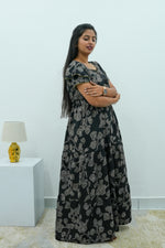 Stylish Alpine 3 Layer Frock Model Nighties| Fancy Sleeves & Neck Pattern| Side Pocket with Back Tie Rope | Perfect Nightwear Trendy Women's (AFK)