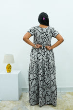 Stylish Alpine 3 Layer Frock Model Nighties| Fancy Sleeves & Neck Pattern| Side Pocket with Back Tie Rope | Perfect Nightwear Trendy Women's (AFK)