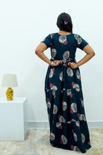 Stylish Alpine 3 Layer Frock Model Nighties| Fancy Sleeves & Neck Pattern| Side Pocket with Back Tie Rope | Perfect Nightwear Trendy Women's (AFK)