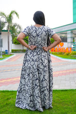 Stylish Alpine 3 Layer Frock Model Nighties| Fancy Sleeves & Neck Pattern| Side Pocket with Back Tie Rope | Perfect Nightwear Trendy Women's (AFK)