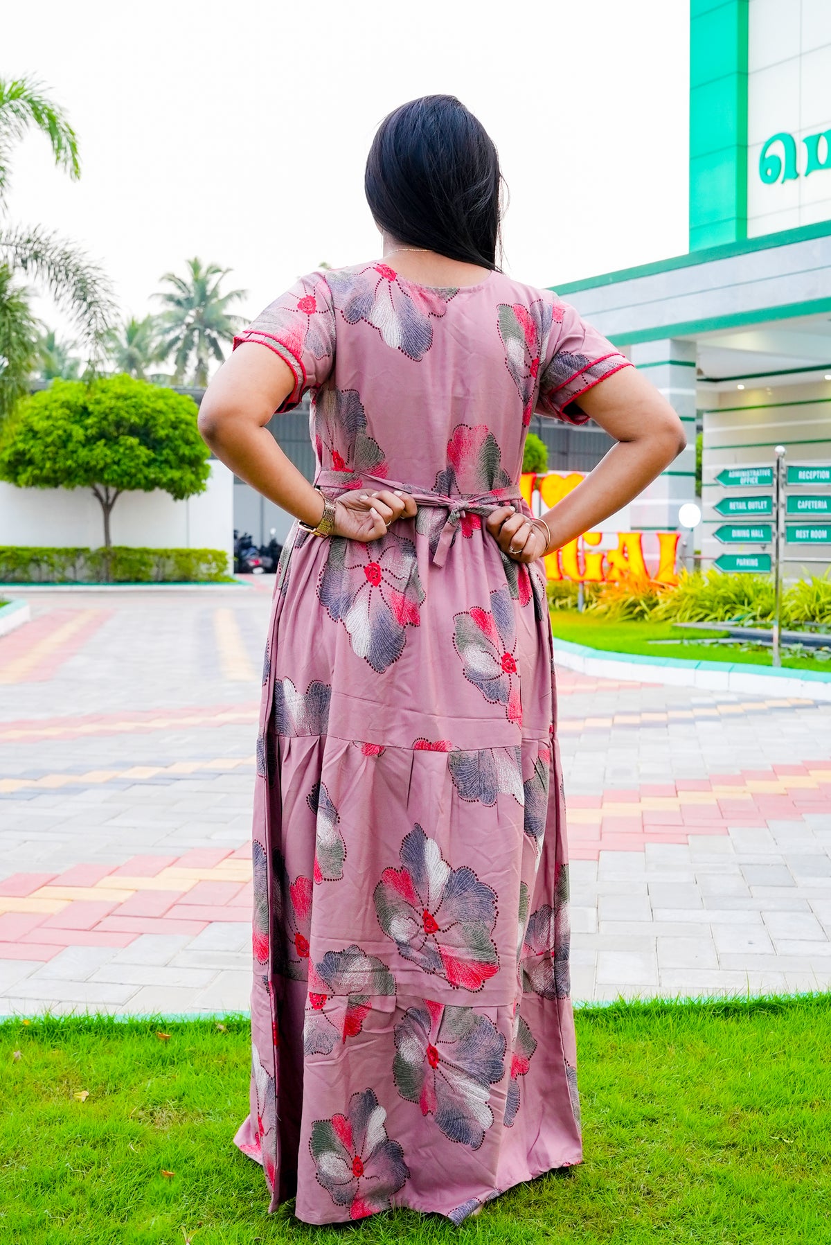 Stylish Alpine 3 Layer Frock Model Nighties| Fancy Sleeves & Neck Pattern| Side Pocket with Back Tie Rope | Perfect Nightwear Trendy Women's (AFK)