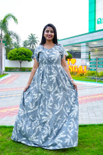 Stylish Alpine 3 Layer Frock Model Nighties| Fancy Sleeves & Neck Pattern| Side Pocket with Back Tie Rope | Perfect Nightwear Trendy Women's (AFK)