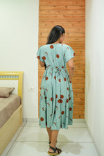 Imported Rayon MAXI FROCK Model Nighties | Fancy Petal Sleeve | Fancy Neck & Side Pocket | Pleated Frock MAXI Style | Trendy Collection's for Stylish Women & Teenage Girl (IRM)