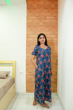 MANGAI Daily Wear Casual Comfort Fit Cotton Printed Nighties | Zipless Model| Slit Open Comfort Fit Daily Wear Nighties (DRN)