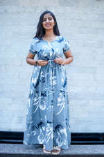 Stylish Arrivals Rayon Gathering Frock Model Night Gown's | Front Adjustable Gathering Style Rope Rope | Double Layer Sleeve | Trending Collection's for Stylish Women's (FKG)