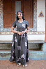 MANGAI Rayon Frock Nighties | Front Open Lengthy Zipper Comforts Feeding | Fancy Double Layered Sleeve's | Post & Pre Pregnancy's and Casual Wear | Side Pocket |Versatile Rayon Frock Night Gown's for Stylish Women's (RPW)