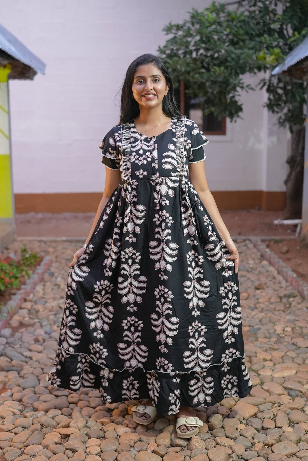 Rayon Maternity Frock Nighties