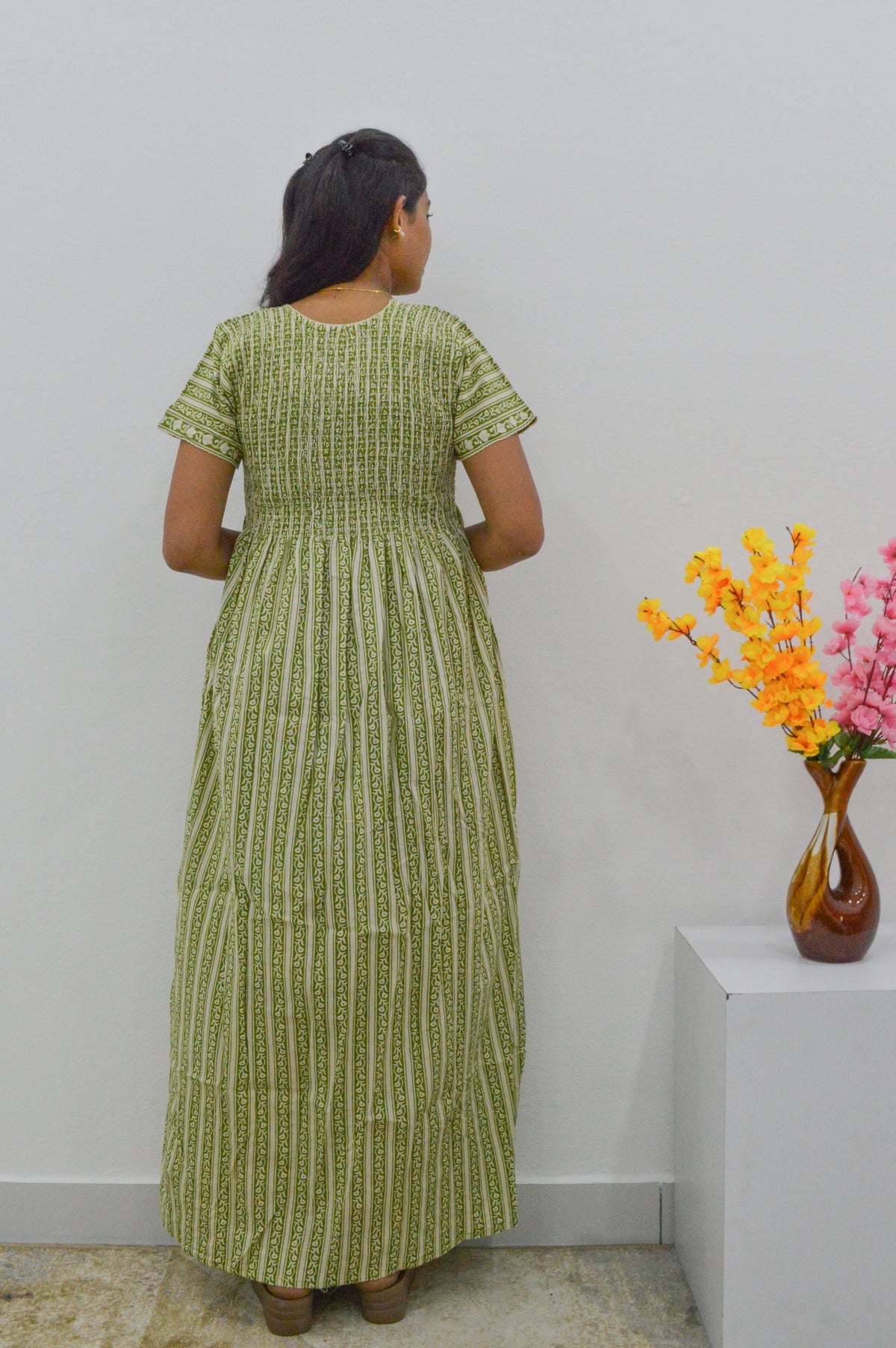 Soft Cotton Stretchable Smoking Nighties for New Arrivals | Daily Comforts & Light Weighted Elastic Nighties | Pleated Style | Casual Daily wear Nightwear for Trendy Women's (SCT)