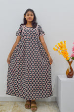 Cotton FROCK Model Casual Wear Nighties | Stylish Pleated Frock Style | Multipurpose Nighties | Pregnancy Wear | Pleated Model | Stylish Nighties for Stylish Women (MW)