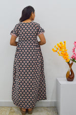 Cotton FROCK Model Casual Wear Nighties | Stylish Pleated Frock Style | Multipurpose Nighties | Pregnancy Wear | Pleated Model | Stylish Nighties for Stylish Women (MW)