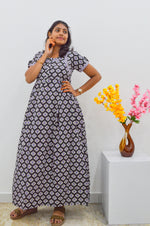 Cotton FROCK Model Casual Wear Nighties | Stylish Pleated Frock Style | Multipurpose Nighties | Pregnancy Wear | Pleated Model | Stylish Nighties for Stylish Women (MW)