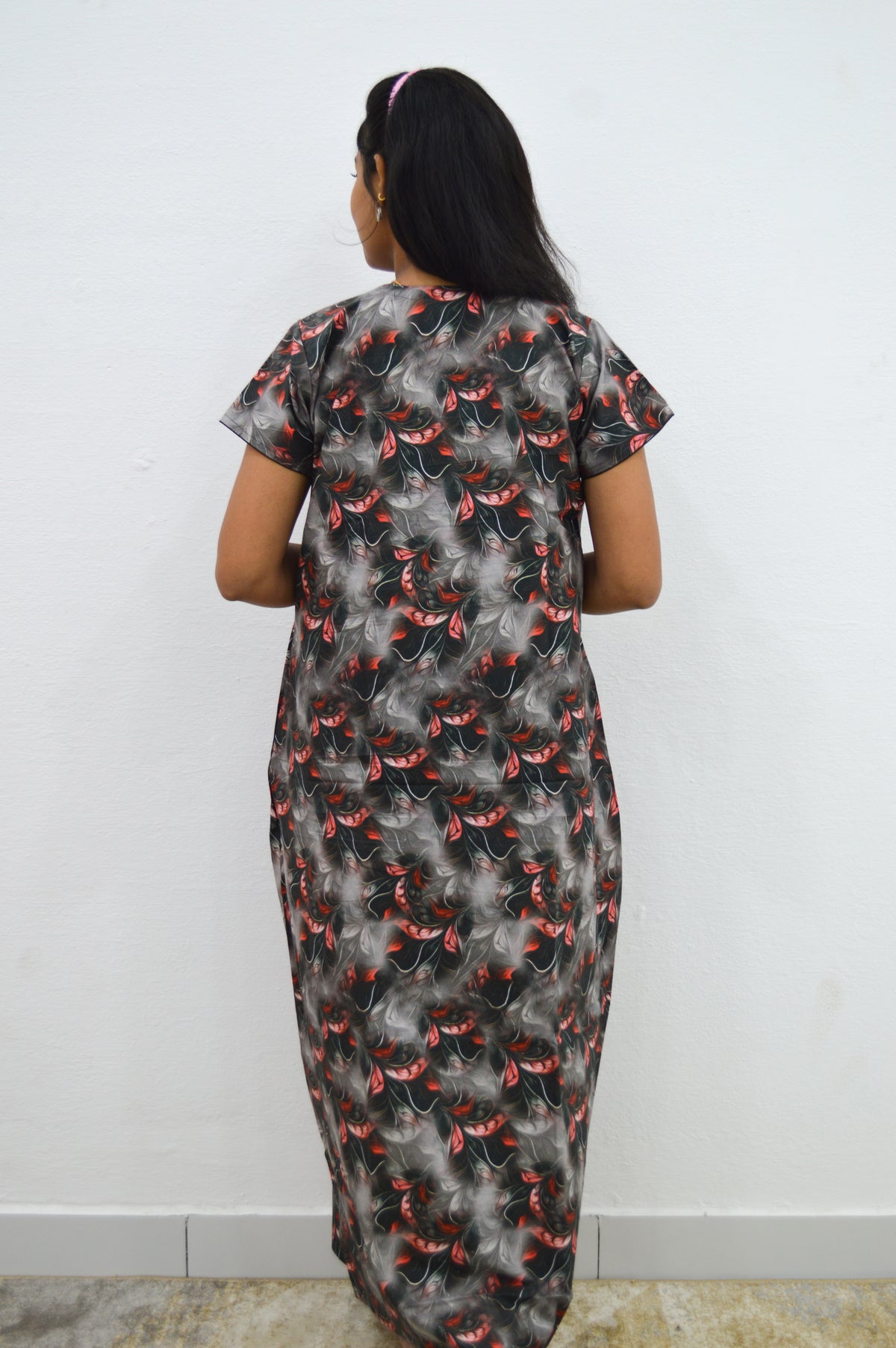 MANGAI New Regular Fit Cotton Printed Nighties - All Over Printed Stylish Nightwear for Stylish Women | Side Cut Pocket | Beautiful Nighties for Stylish Women's | Colourful Printed Cotton Nighties (CMC)