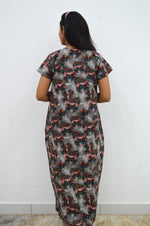 MANGAI New Regular Fit Cotton Printed Nighties - All Over Printed Stylish Nightwear for Stylish Women | Side Cut Pocket | Beautiful Nighties for Stylish Women's | Colourful Printed Cotton Nighties (CMC)