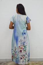 MANGAI New Regular Fit Cotton Printed Nighties - All Over Printed Stylish Nightwear for Stylish Women | Side Cut Pocket | Beautiful Nighties for Stylish Women's | Colourful Printed Cotton Nighties (CMC)