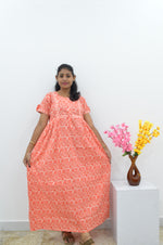 Cotton FROCK Model Casual Wear Nighties | Stylish Pleated Frock Style | Multipurpose Nighties | Pregnancy Wear | Pleated Model | Stylish Nighties for Stylish Women (PWC)