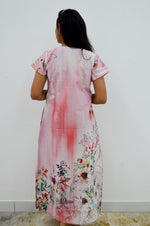 MANGAI New Regular Fit Cotton Printed Nighties - All Over Printed Stylish Nightwear for Stylish Women | Side Cut Pocket | Beautiful Nighties for Stylish Women's | Colourful Printed Cotton Nighties (CMC)