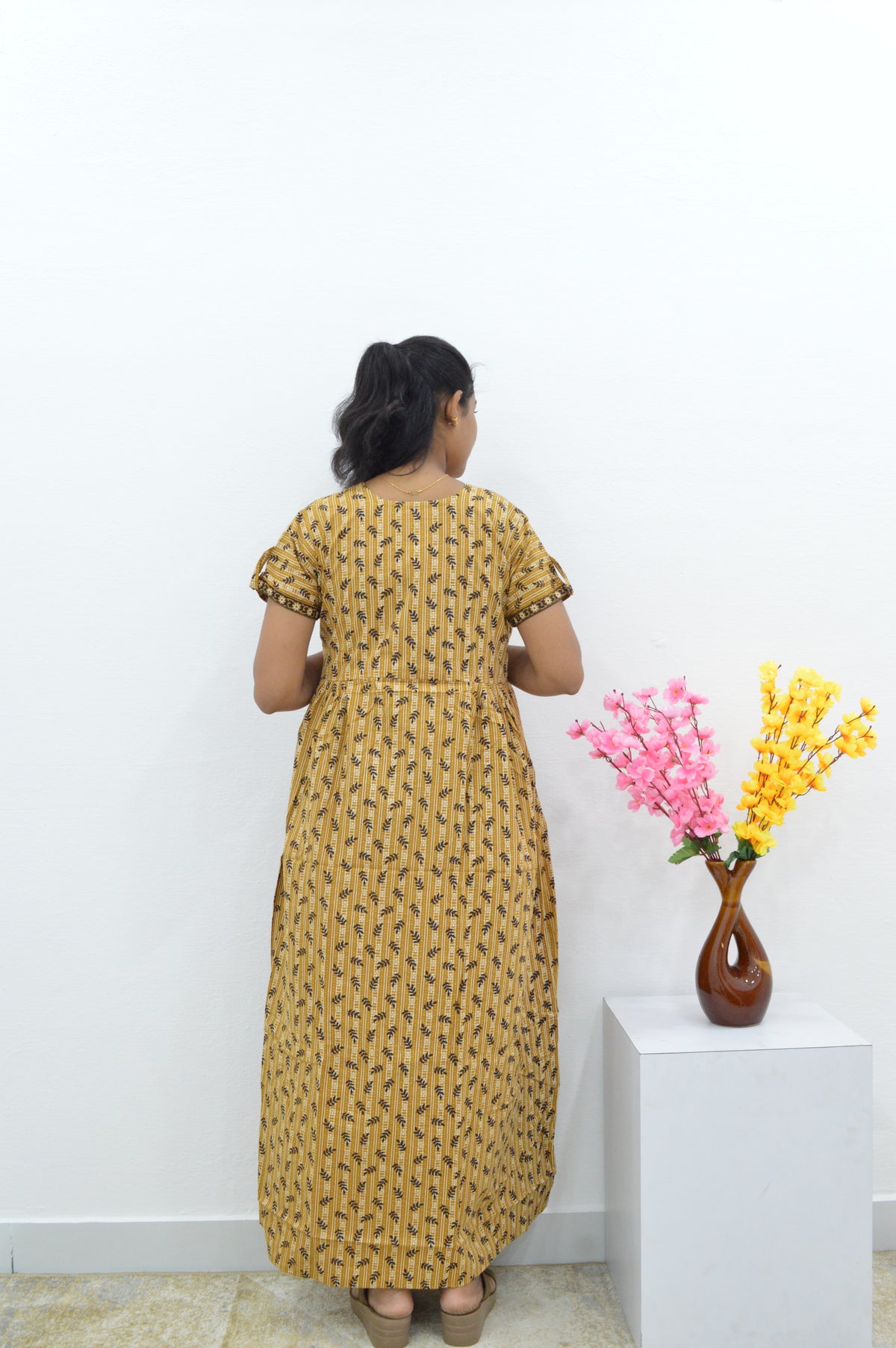 Cotton FROCK Model Casual Wear Nighties | Stylish Pleated Frock Style | Multipurpose Nighties | Pregnancy Wear | Pleated Model | Stylish Nighties for Stylish Women (PWC)