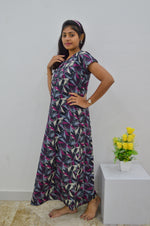 MANGAI New Regular Fit Cotton Printed Nighties - All Over Printed Stylish Nightwear for Stylish Women | Side Cut Pocket | Beautiful Nighties for Stylish Women's | Colourful Printed Cotton Nighties (HCC)