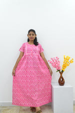 Cotton FROCK Model Casual Wear Nighties | Stylish Pleated Frock Style | Multipurpose Nighties | Pregnancy Wear | Pleated Model | Stylish Nighties for Stylish Women (PWC)