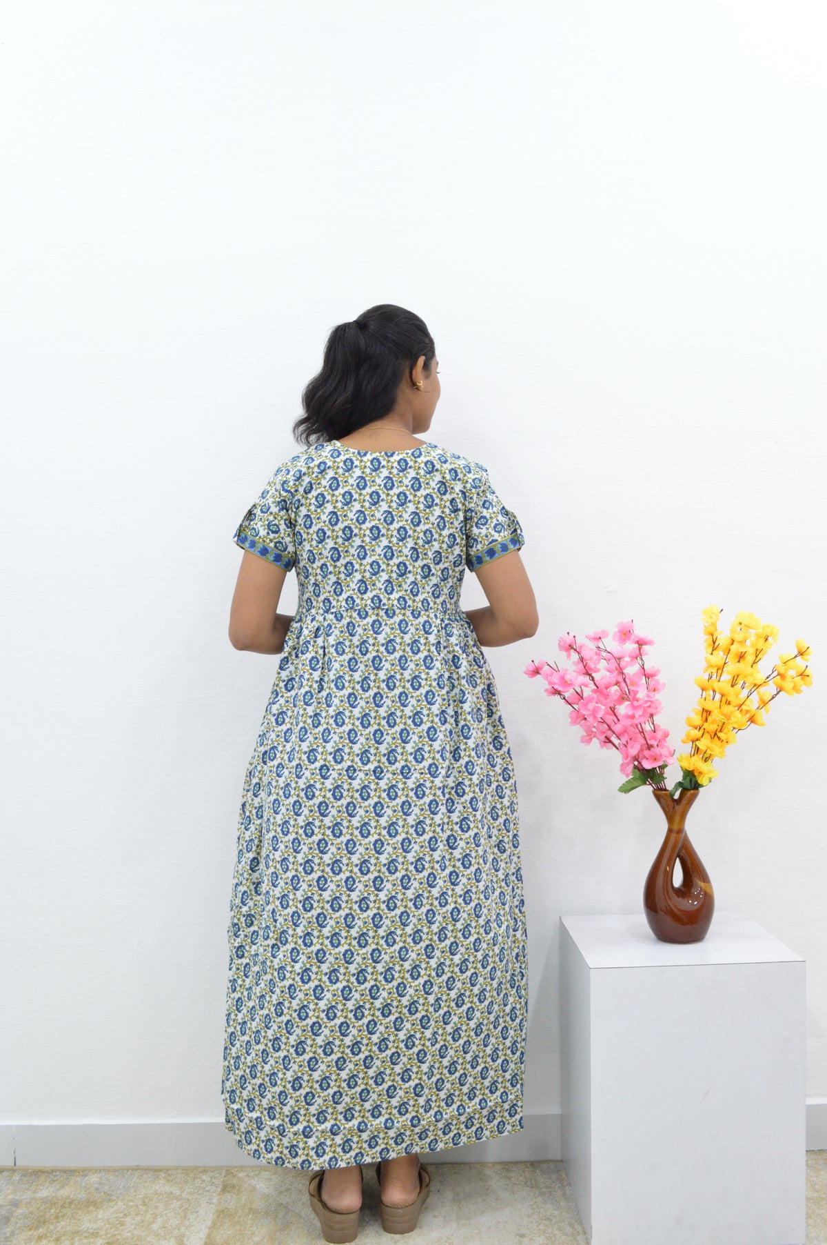 Cotton FROCK Model Casual Wear Nighties | Stylish Pleated Frock Style | Multipurpose Nighties | Pregnancy Wear | Pleated Model | Stylish Nighties for Stylish Women (PWC)