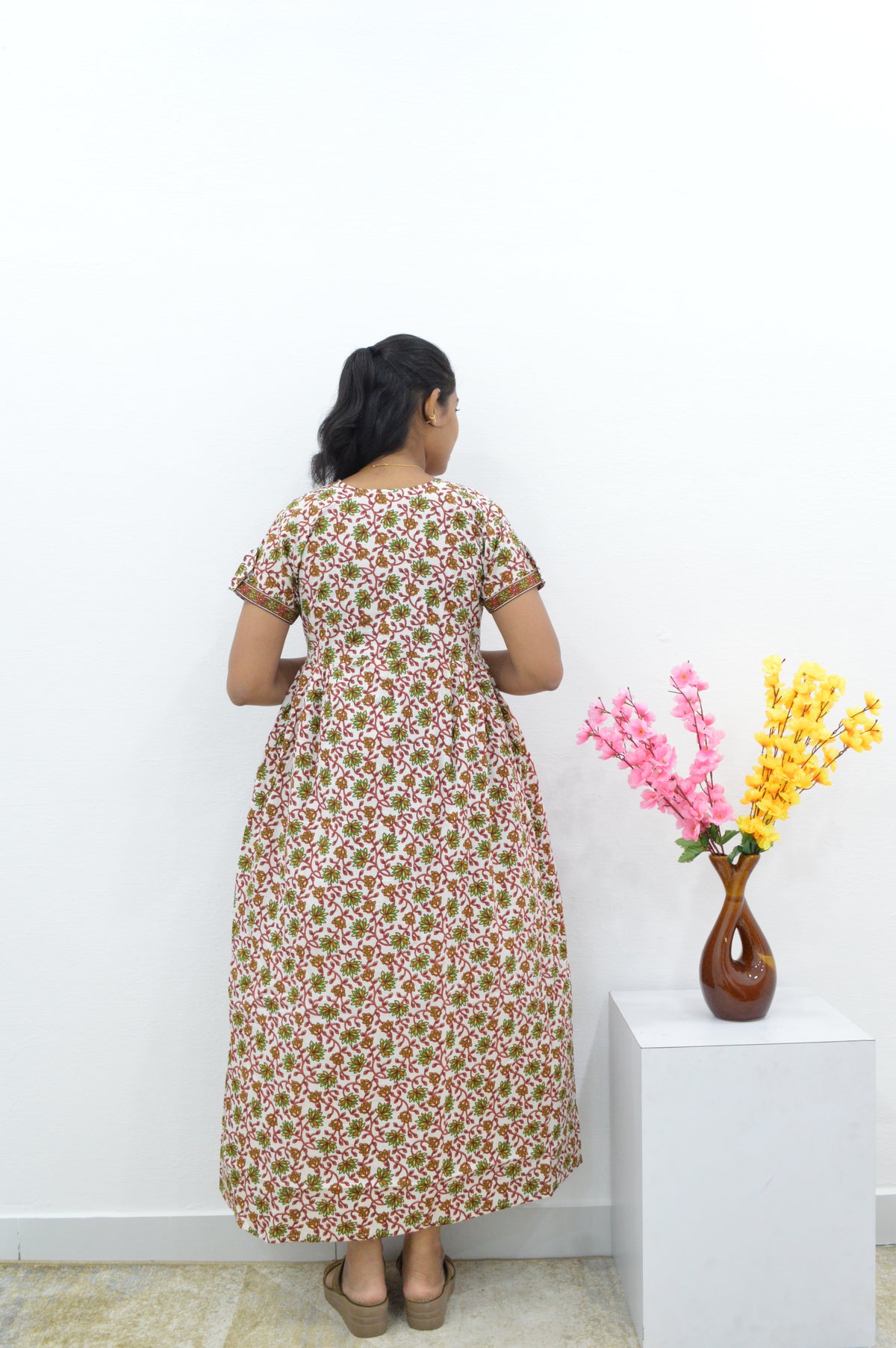 Cotton FROCK Model Casual Wear Nighties | Stylish Pleated Frock Style | Multipurpose Nighties | Pregnancy Wear | Pleated Model | Stylish Nighties for Stylish Women (PWC)