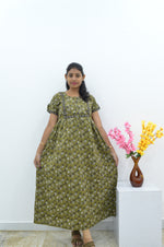 Cotton FROCK Model Casual Wear Nighties | Stylish Pleated Frock Style | Multipurpose Nighties | Pregnancy Wear | Pleated Model | Stylish Nighties for Stylish Women (PWC)