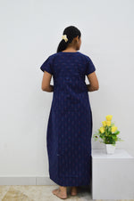 MANGAI New Regular Fit Cotton Printed Nighties - All Over Printed Stylish Nightwear for Stylish Women | Side Cut Pocket | Beautiful Nighties for Stylish Women's | Colourful Printed Cotton Nighties (HCC)