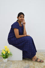 MANGAI New Regular Fit Cotton Printed Nighties - All Over Printed Stylish Nightwear for Stylish Women | Side Cut Pocket | Beautiful Nighties for Stylish Women's | Colourful Printed Cotton Nighties (HCC)