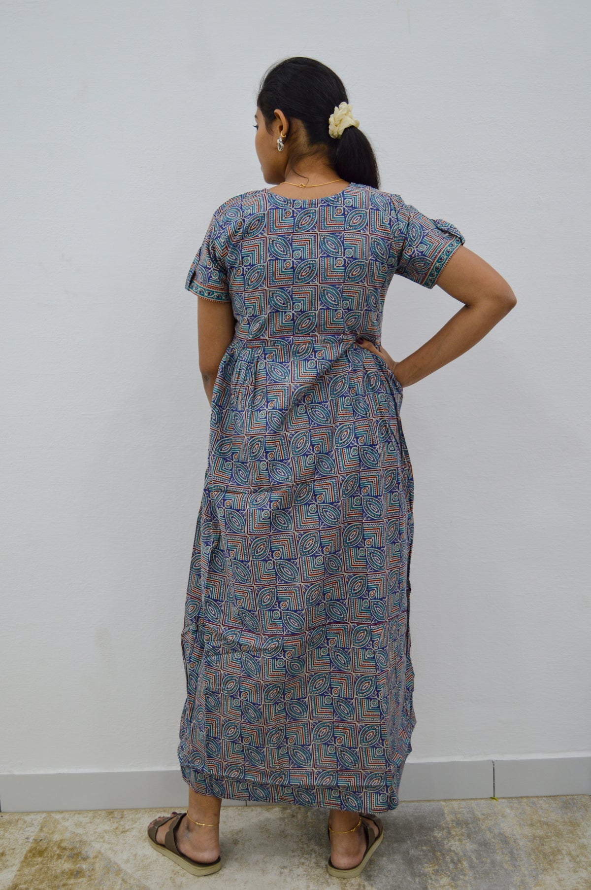 Cotton FROCK Model Casual Wear Nighties | Stylish Pleated Frock Style | Multipurpose Nighties | Pregnancy Wear | Pleated Model | Stylish Nighties for Stylish Women (PWC)