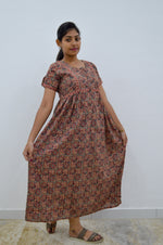 Cotton FROCK Model Casual Wear Nighties | Stylish Pleated Frock Style | Multipurpose Nighties | Pregnancy Wear | Pleated Model | Stylish Nighties for Stylish Women (PWC)