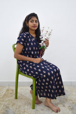 MANGAI New Regular Fit Cotton Printed Nighties - All Over Printed Stylish Nightwear for Stylish Women | Side Cut Pocket | Beautiful Nighties for Stylish Women's | Colourful Printed Cotton Nighties (ATR)