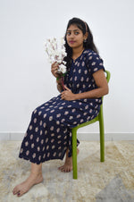 MANGAI New Regular Fit Cotton Printed Nighties - All Over Printed Stylish Nightwear for Stylish Women | Side Cut Pocket | Beautiful Nighties for Stylish Women's | Colourful Printed Cotton Nighties (ATR)