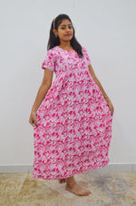 Cotton FROCK Model Casual Wear Nighties | Stylish Pleated Frock Style | Multipurpose Nighties | Pregnancy Wear | Pleated Model | Stylish Nighties for Stylish Women (PWC)