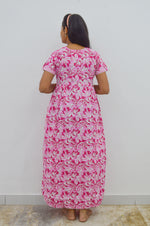 Cotton FROCK Model Casual Wear Nighties | Stylish Pleated Frock Style | Multipurpose Nighties | Pregnancy Wear | Pleated Model | Stylish Nighties for Stylish Women (PWC)