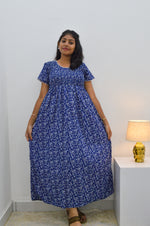 Crush Smocking Nighties for Stylish Women | Soft wrinkled texture Smocking Model | Rounded neck with Side Pocket | Daily wear Nighties for trendy women (PPL)