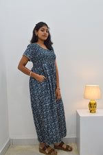 Crush Smocking Nighties for Stylish Women | Soft wrinkled texture Smocking Model | Rounded neck with Side Pocket | Daily wear Nighties for trendy women (PPL)