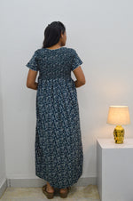 Crush Smocking Nighties for Stylish Women | Soft wrinkled texture Smocking Model | Rounded neck with Side Pocket | Daily wear Nighties for trendy women (PPL)