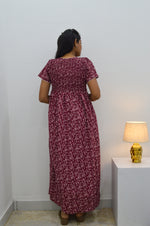 Crush Smocking Nighties for Stylish Women | Soft wrinkled texture Smocking Model | Rounded neck with Side Pocket | Daily wear Nighties for trendy women (PPL)