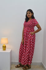 Crush Smocking Nighties for Stylish Women | Soft wrinkled texture Smocking Model | Rounded neck with Side Pocket | Daily wear Nighties for trendy women (PPL)