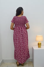 Crush Smocking Nighties for Stylish Women | Soft wrinkled texture Smocking Model | Rounded neck with Side Pocket | Daily wear Nighties for trendy women (PPL)