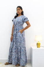 Stylish Arrivals Alpine Gathering Frock Model Night Gown's | Front Adjustable Gathering Style Rope Rope | Puff Sleeve | Trending Collection's for Stylish Women's (GFF)