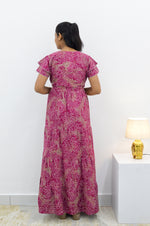 Stylish Arrivals Alpine Gathering Frock Model Night Gown's | Front Adjustable Gathering Style Rope Rope | Puff Sleeve | Trending Collection's for Stylish Women's (GFF)