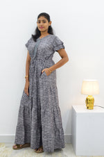 Stylish Arrivals Alpine Gathering Frock Model Night Gown's | Front Adjustable Gathering Style Rope Rope | Puff Sleeve | Trending Collection's for Stylish Women's (GFF)