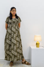 ALPINE Smocking Nighty | Beautiful Pleated Design | Side Pocket | Stylish Nighty for Trendy Women's | Your Perfect Nightwear Collection's (SAP)