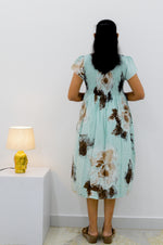 MANGAI Premium Rayon MAXI Frock Smocking Night Gown | Stretchable & Comfort Fit | Fancy Pleated Style with Side Pocket | Round Neck Nightwear for Stylish Women (SRM)